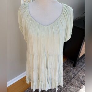 Rebecca Taylor | Light Green silk Dress, Sz M